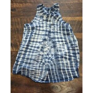 Lululemon All Tied Up Tank Top Tie Dye Blue  Open Back Yoga Workout Activewear S